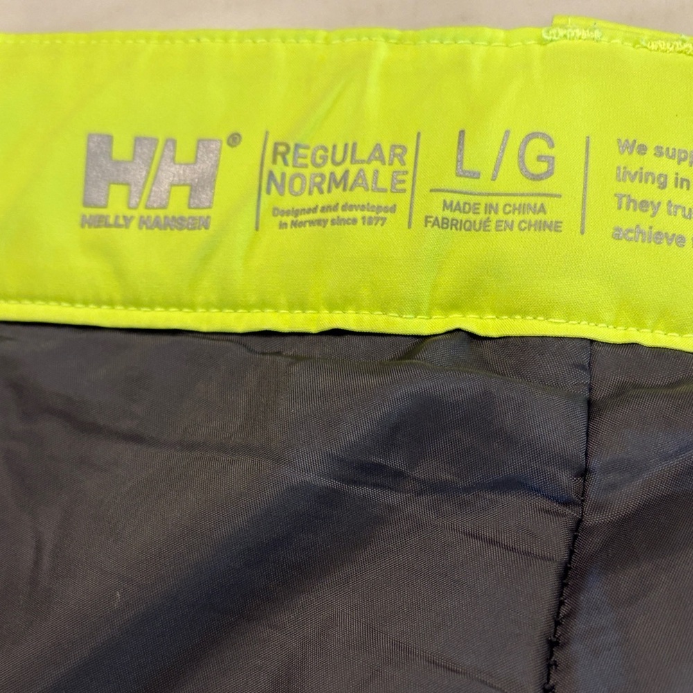 Helly Hansen Bright Yellow and Dark Gray ski pants